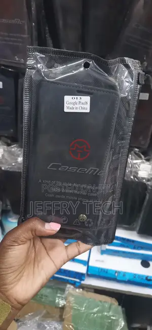 Black CaseMe Retro Wallet Leather Flip Case Made the Google Pixel 8