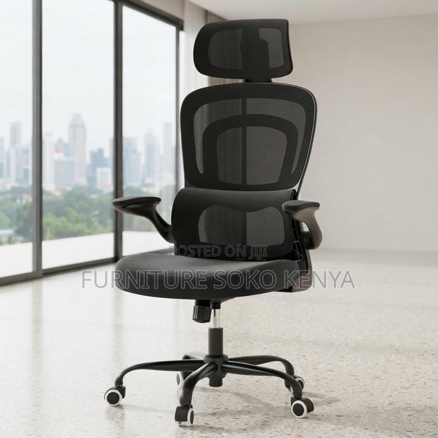 Office Chairs; Orthopedic Fabric Seat With Dual Backrest - main view