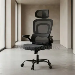 Office Chairs; Orthopedic Fabric Seat With Dual Backrest