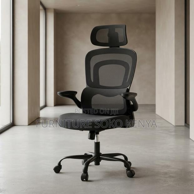 Office Chairs; Orthopedic Fabric Seat With Dual Backrest - thumbnail 5