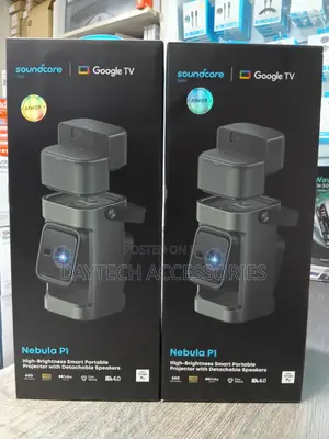 The Soundcore Nebula P1 High-Brightness Smart Portable Projector.