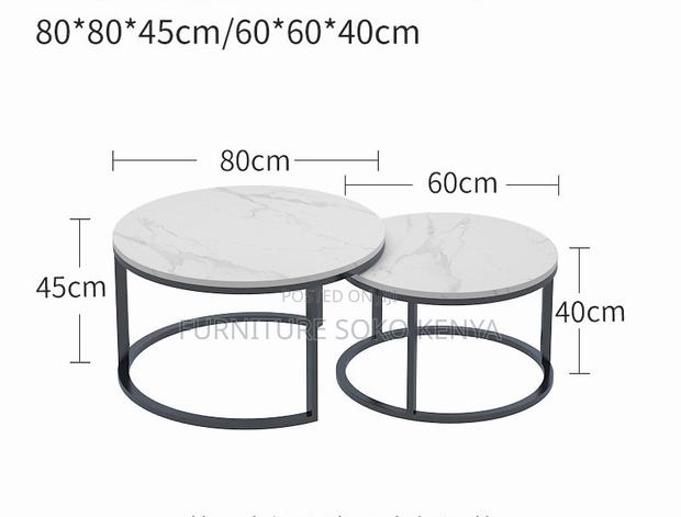 Coffee Table : 2-Piece Round Nesting Coffee Table Set - thumbnail 7