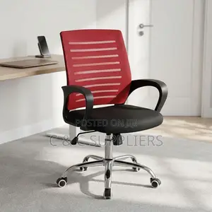 Strong Mesh Chair With Red Mesh-Back