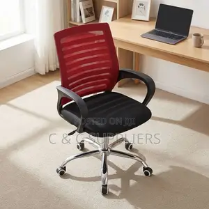 Strong Mesh Chair With Red Mesh-Back