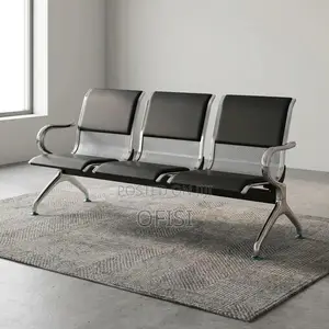 Waiting Bench; 3 Link Half Padded Waiting Bench
