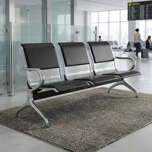 Waiting Bench; 3 Link Half Padded Waiting Bench
