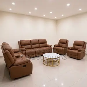 7-Seater Leather Reclining Couch.