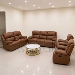 7-Seater Leather Reclining Couch.