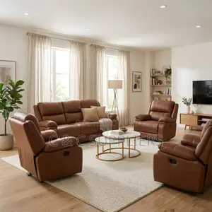 7-Seater Leather Reclining Couch.