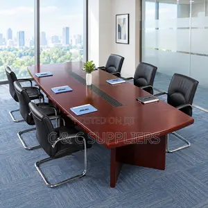 Executive Mahogany Meeting Table-8-12 Seats