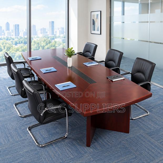 Executive Mahogany Meeting Table-8-12 Seats - main view