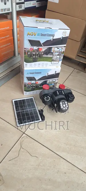 V380 Pro AI AOV Triple Lens 4G Solar CCTV Camera