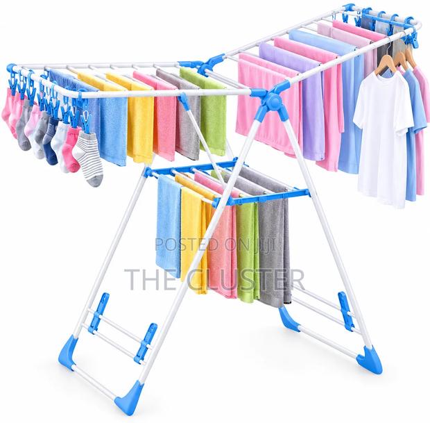*Foldable/Portable Clothes Drying and Hanging Rack - thumbnail 2