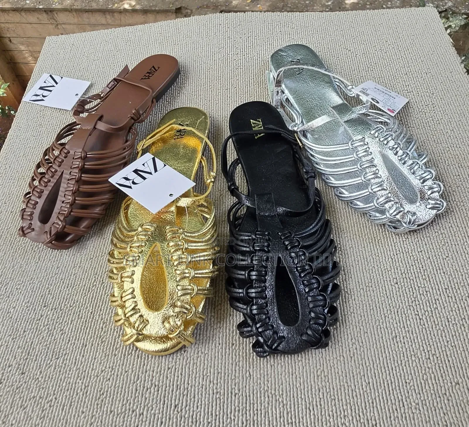 *Zara Strappy Flat Fisherman Sandles*