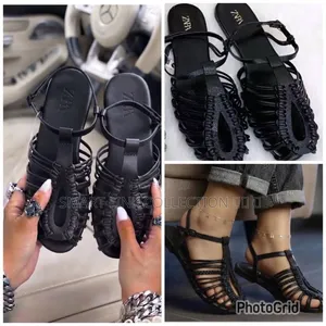 *Zara Strappy Flat Fisherman Sandles*