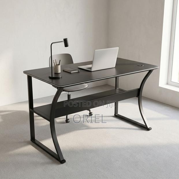 Office Computer Desk : Sturdy Base Metal Frame Office Computer Table - thumbnail 10