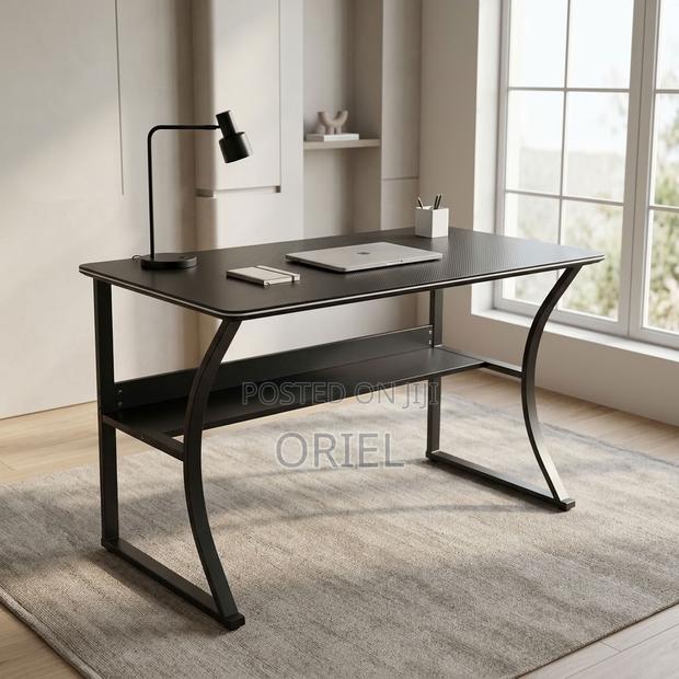 Office Computer Desk : Sturdy Base Metal Frame Office Computer Table - thumbnail 15