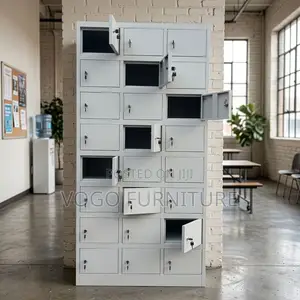 Office Cabinets| 24-Locker Steel Office Cabinet