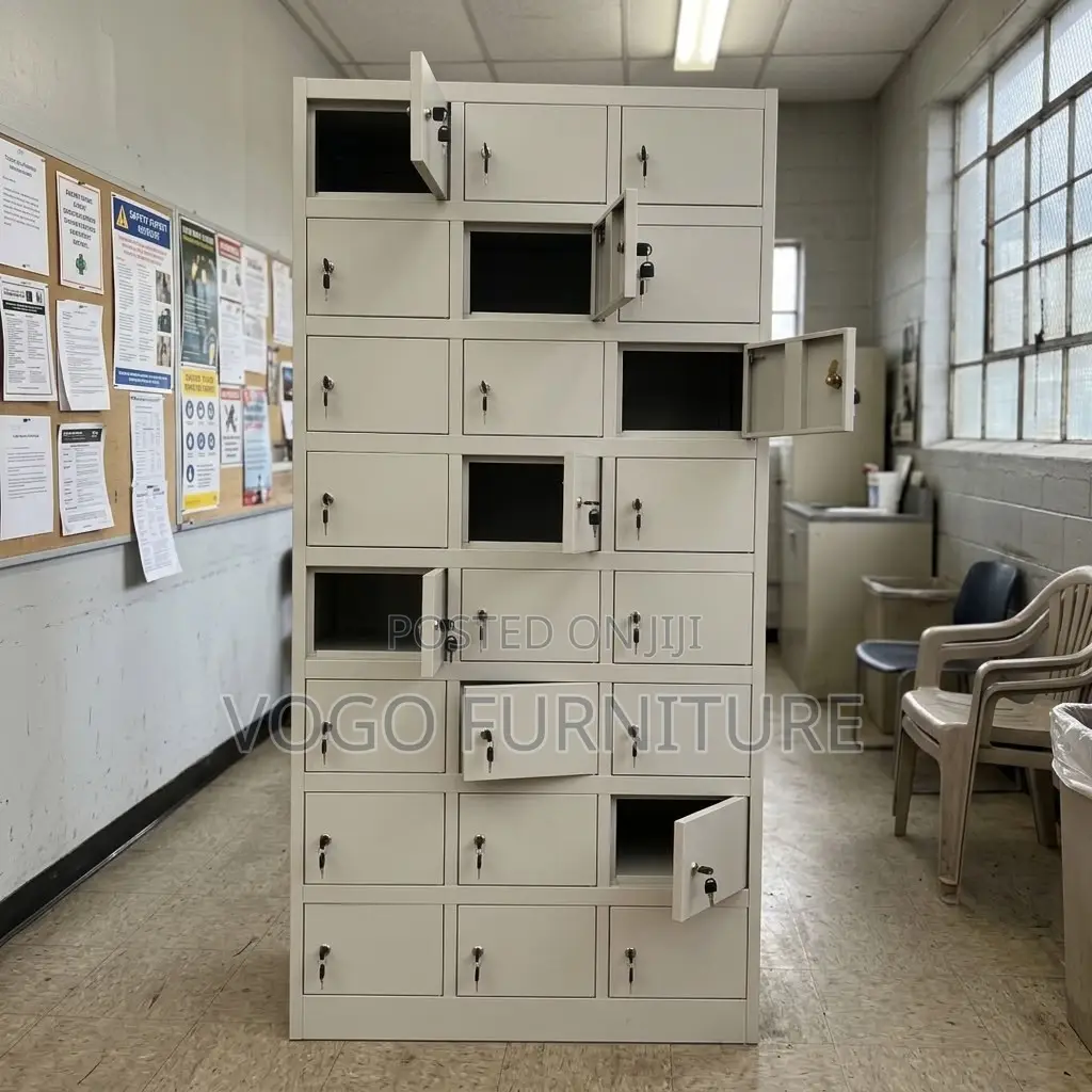 Office Cabinets| 24-Locker Steel Office Cabinet