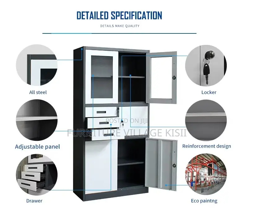 2-Door Filing Cabinet With Safe