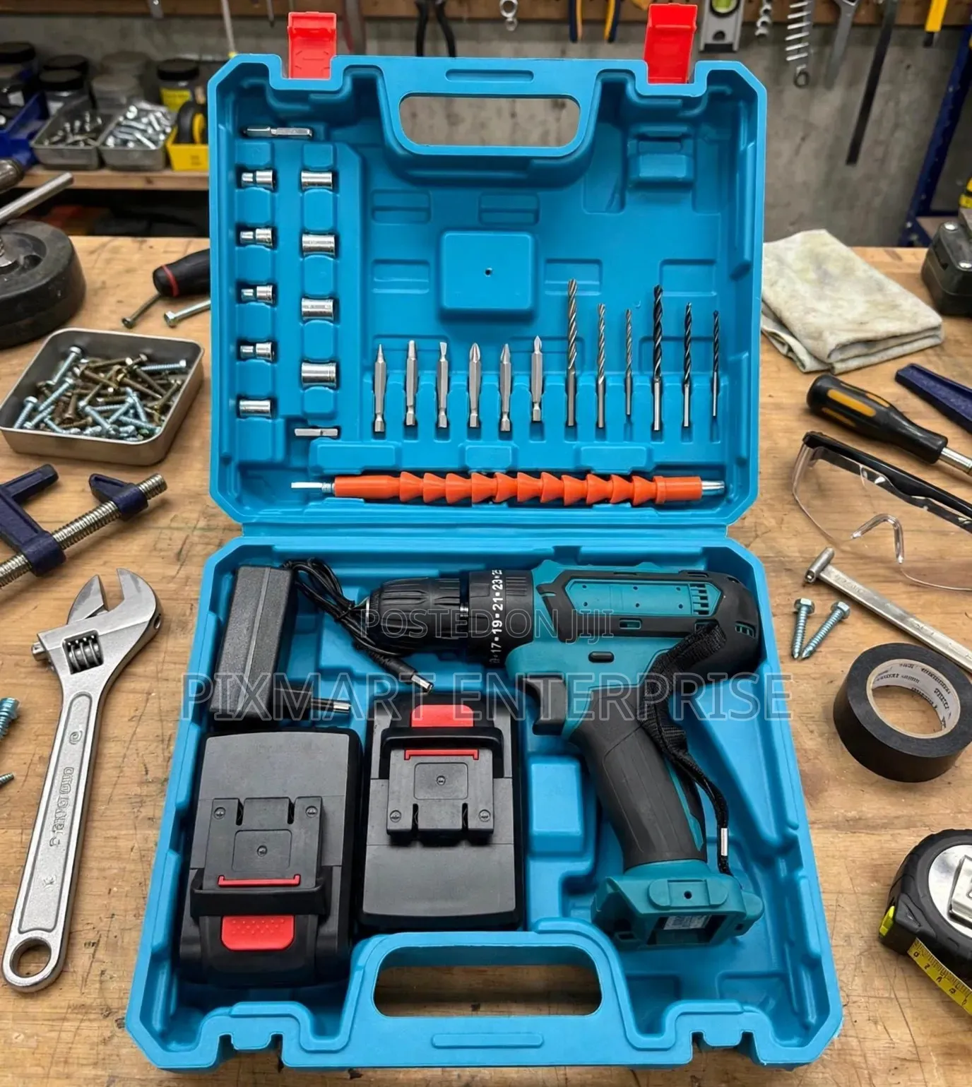 Cordless Drill Machine With Battery and Charger for Home Use