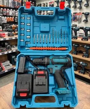 Portable Cordless Drill Set for DIY Projects and Home Improvement