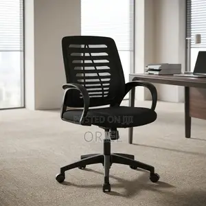 Office Staff Chair : Mid-Back Rotating Mesh Office Chair