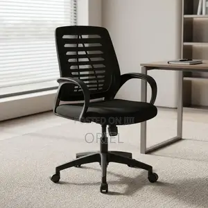 Office Staff Chair : Mid-Back Rotating Mesh Office Chair