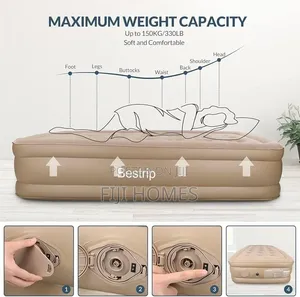 Inflatable Air Mattress | Elevated | Built-in Pump | 2 Sizes