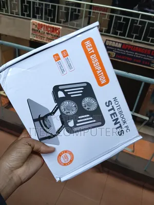 Portable Adjustable Laptop Stand With Dual Cooling Fans