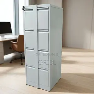Office Cabinet : Steel Office Cabinet With Four Lockable Drawers