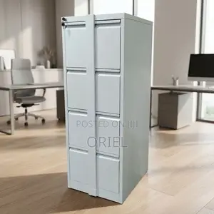 Office Cabinet : Steel Office Cabinet With Four Lockable Drawers