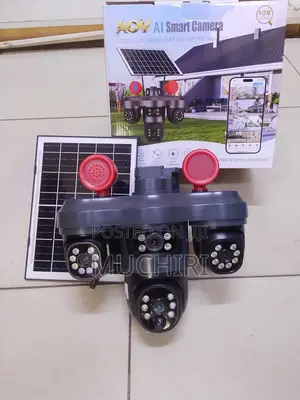 V380 Pro Triple Lens 4G CCTV Camera With Pan Tilt Zoom