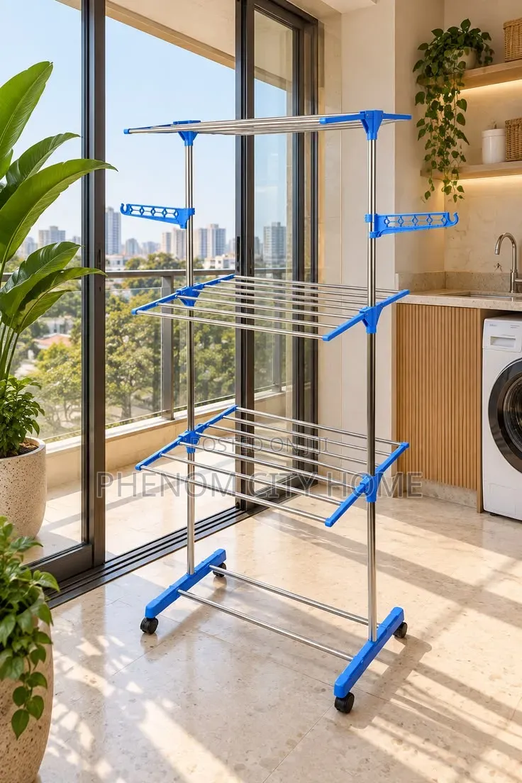 Indoor/Outdoor Movable Clothes Rack
