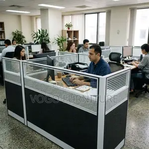 Office Workstations| 2-Way Straight Modular Workspace