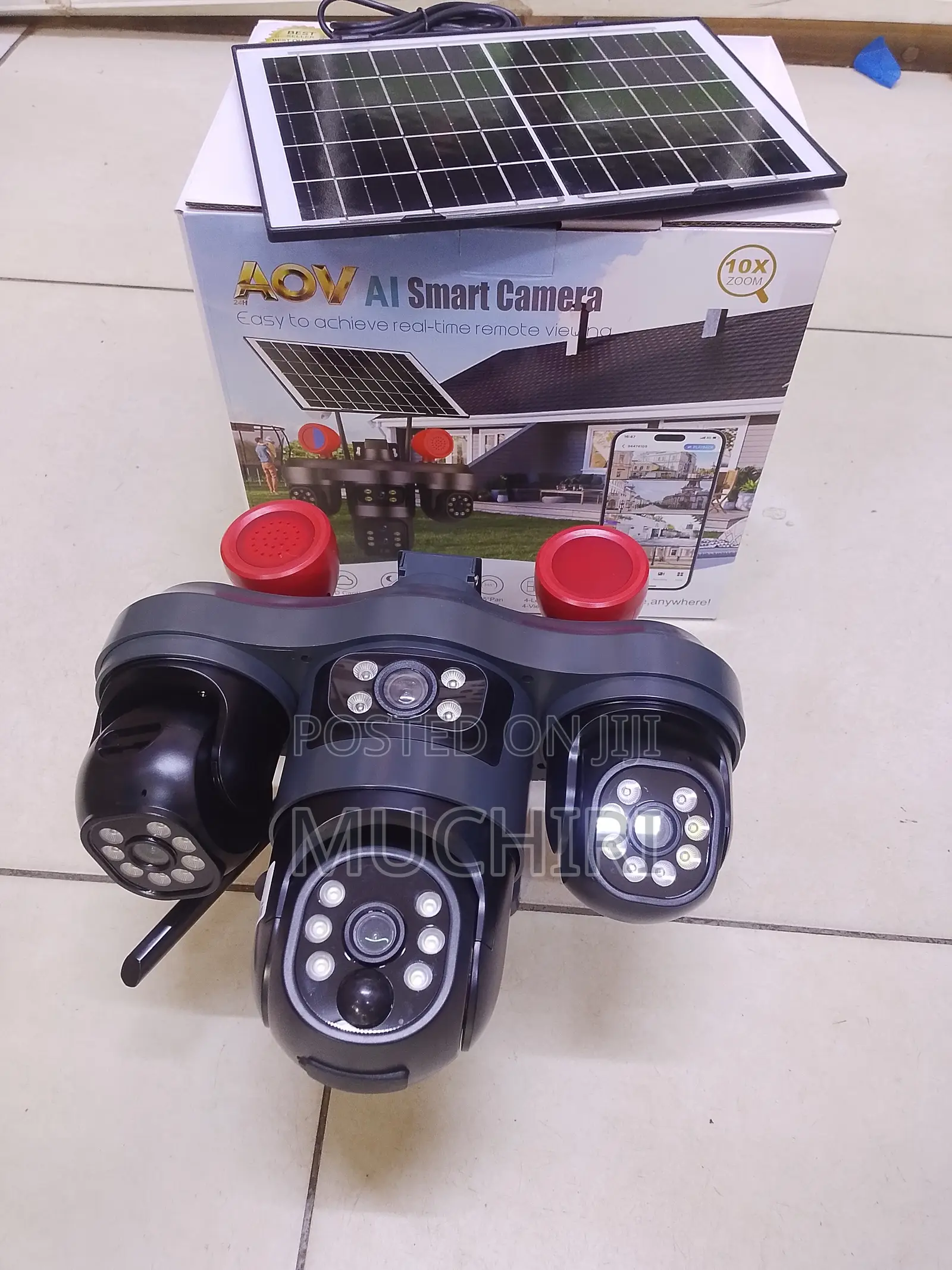 V380 Pro Three Lens Outdoor Surveillance System