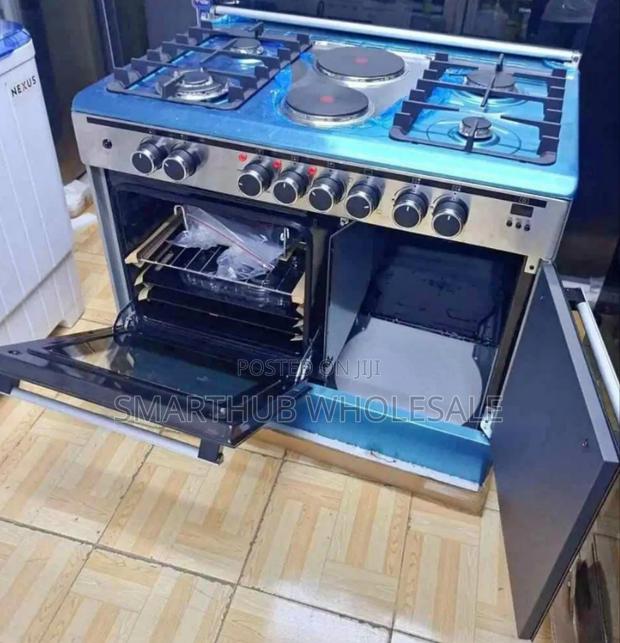 60*90 Haier 4+2 Standing Cooker With Gas Compartment and Sensor - thumbnail 2