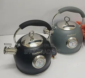 Whistling Stainless Steel Kettle With Thermometer* Capacity: 3L