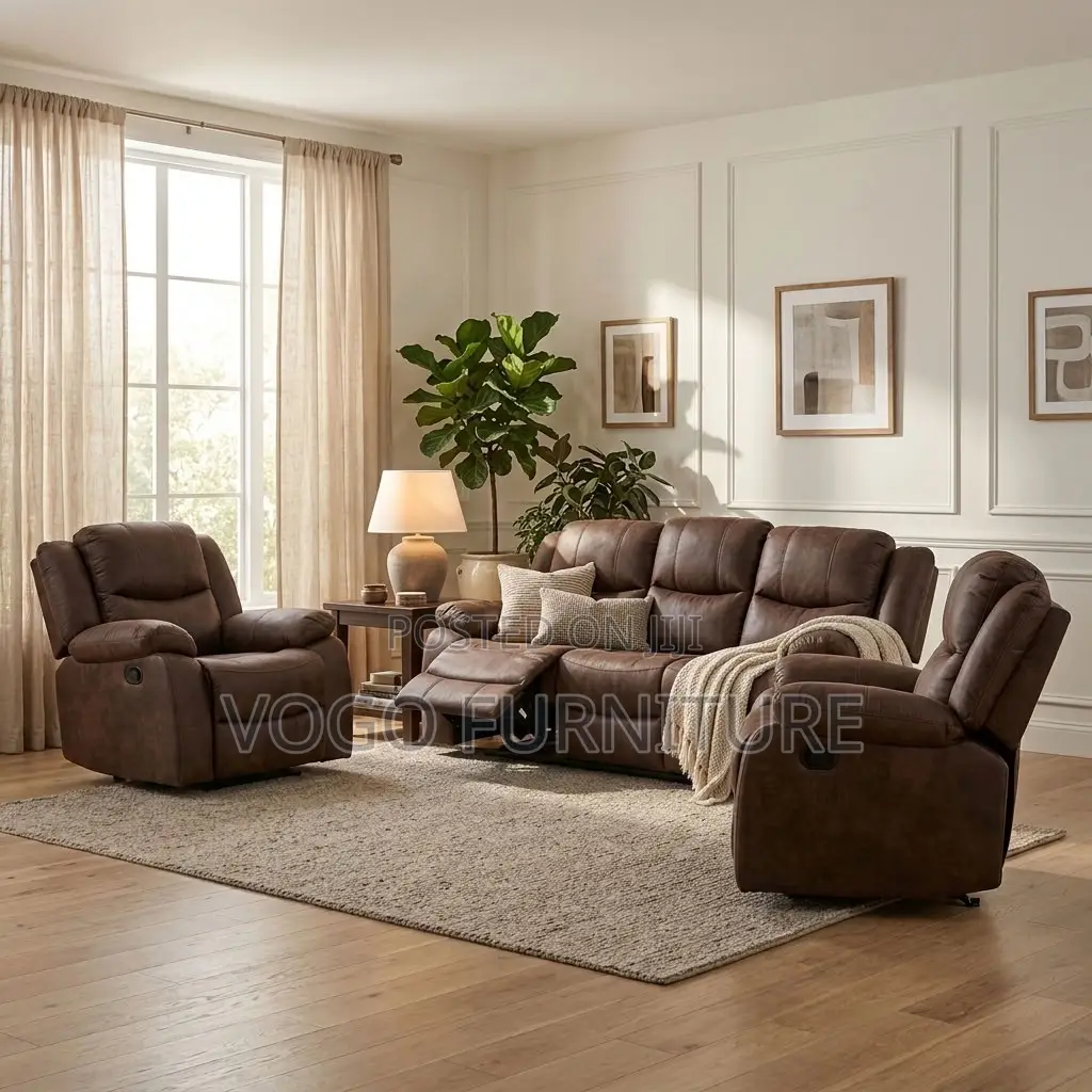 Sofas| 6-Seater Modern Recliner Sofa Set