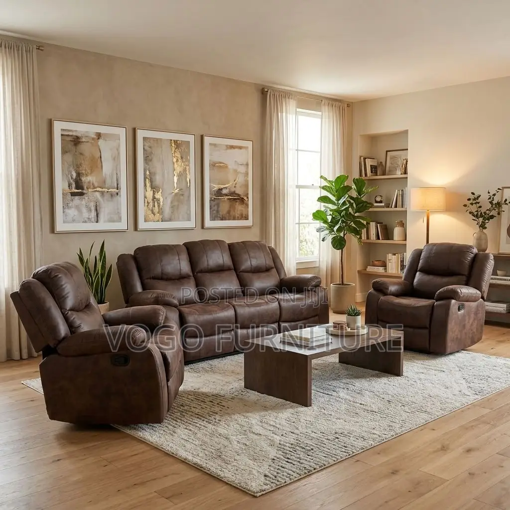 Sofas| 6-Seater Modern Recliner Sofa Set
