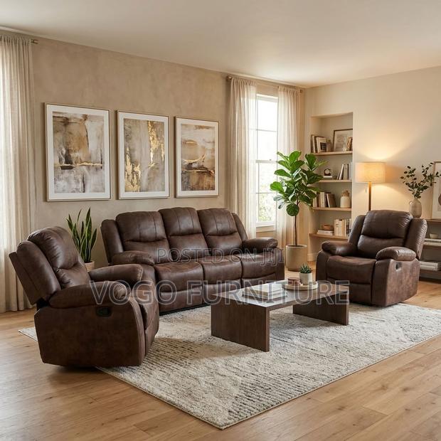 Sofas| 6-Seater Modern Recliner Sofa Set - thumbnail 4