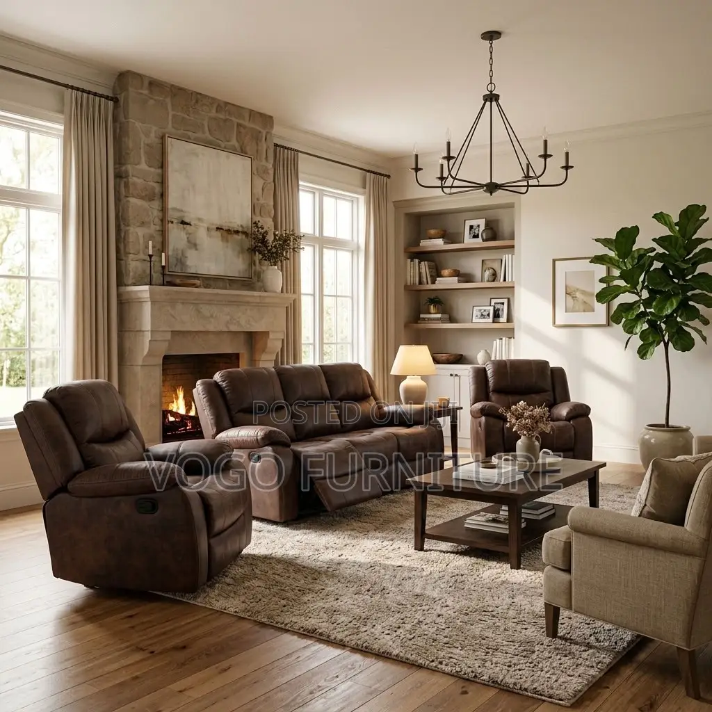 Sofas| 6-Seater Modern Recliner Sofa Set