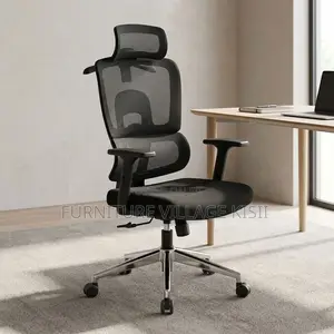 Orthopedic Swivel Office Chair- With Headrest
