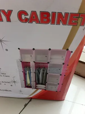 Heavy Duty 3 Column Plastic Wardrobe (12-Cube Storage Closet