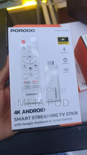 Porodo 4k Android Smart Streaming TV Stick