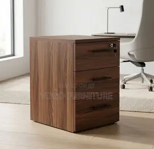 3-Drawer Cabinet; 3 Drawer Wooden Office Storage Cabinet