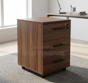 3-Drawer Cabinet; 3 Drawer Wooden Office Storage Cabinet