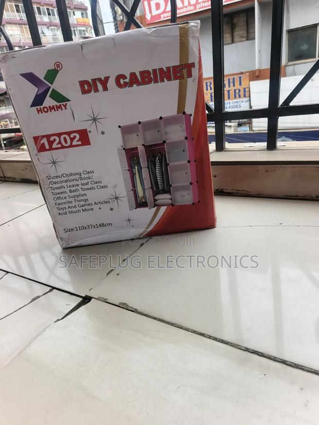 Diy Cabinet 1202 Model - Durable Plastic Wardrobe - thumbnail 2
