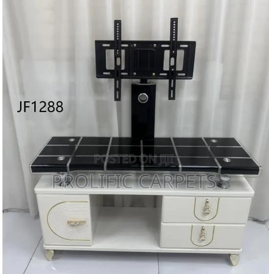 Modern TV Stand With Wall-Mount TV Bracket.