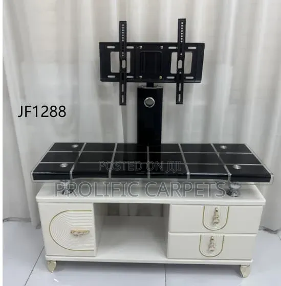 Modern TV Stand With Wall-Mount TV Bracket.